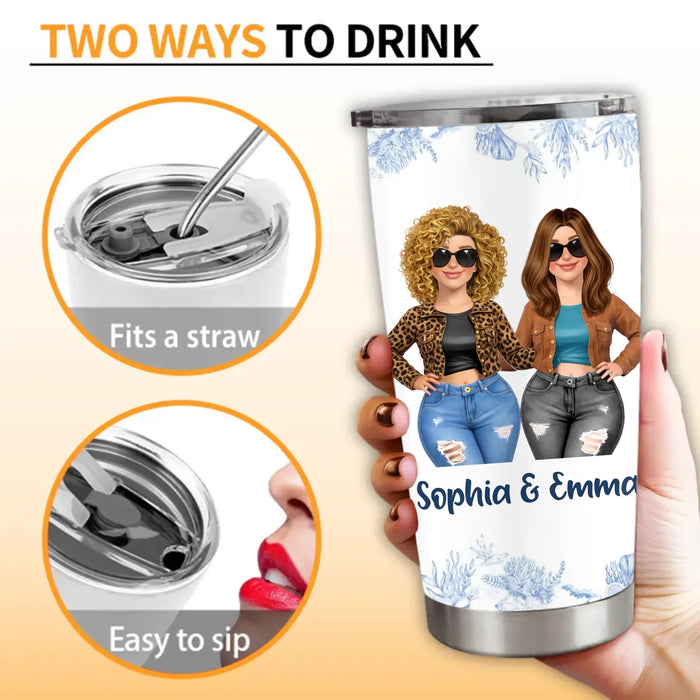 Personalized Mom and Daughter Tumbler - Mother's Day Gift Idea - Mother & Daughter A Bond That Can't Be Broken