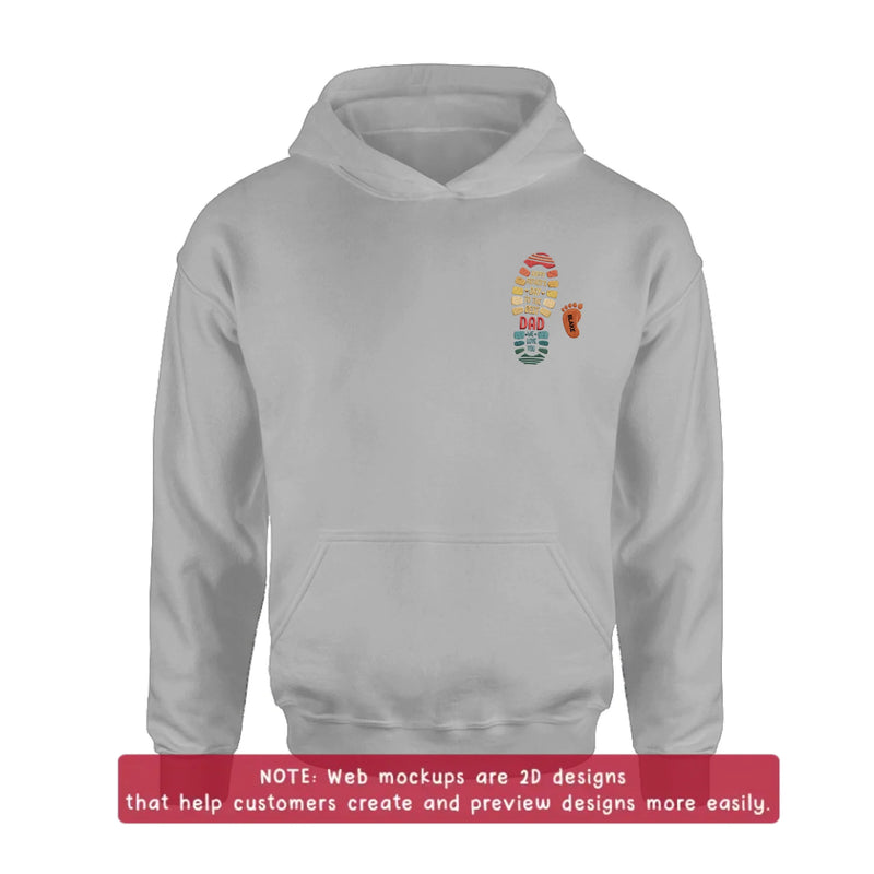 Personalized Dad Embroidered Shirt/ Hoodie - Happy Father's Day To The Best Dad - Gift From Kids - Up to 5 Kids