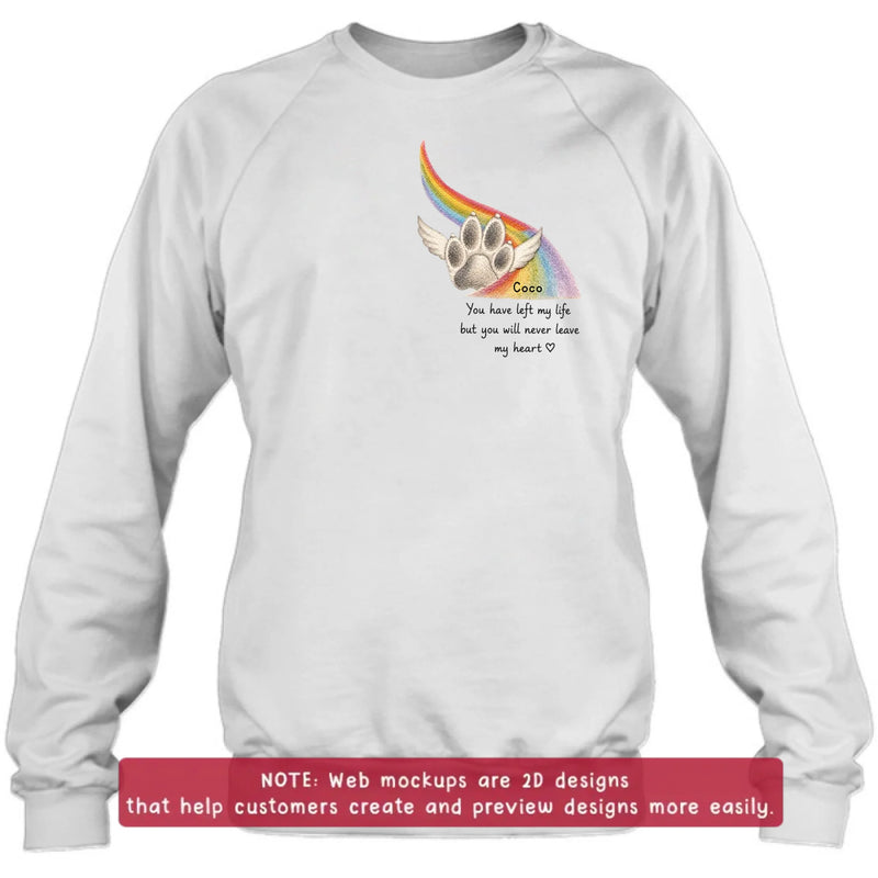 Personalized Embroidered Pet Memorial Shirt/ Hoodie with Up to 3 Pets – Custom Rainbow Bridge Dog Memorial, Pet Loss Sympathy Gift