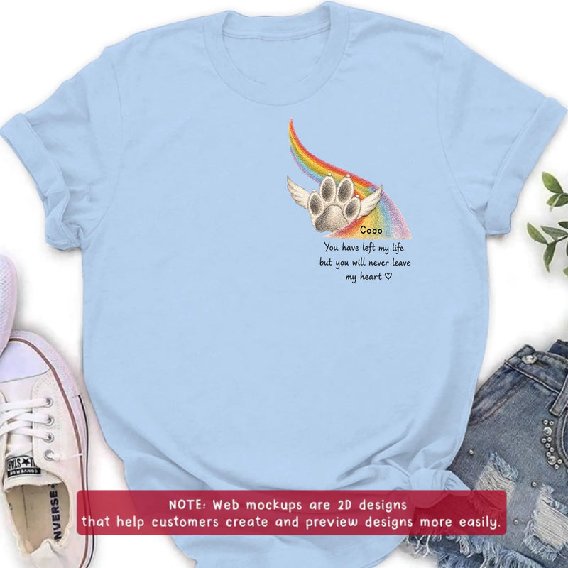 Personalized Pet Memorial Embroidered Shirt - Custom Pet Loss Sweatshirt, Hoodie - Angel Dog Remembrance Gift