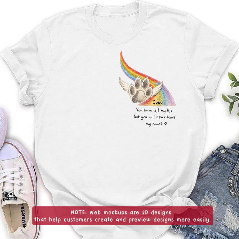Personalized Pet Memorial Embroidered Shirt - Custom Pet Loss Sweatshirt, Hoodie - Angel Dog Remembrance Gift