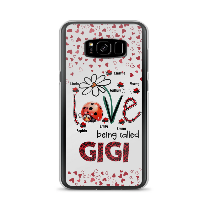Custom Personalized Grandma Phone Case - Gift Idea For Grandma - Upto 7 Kids - Love Being Called Gigi - Cases For iPhone/Samsung