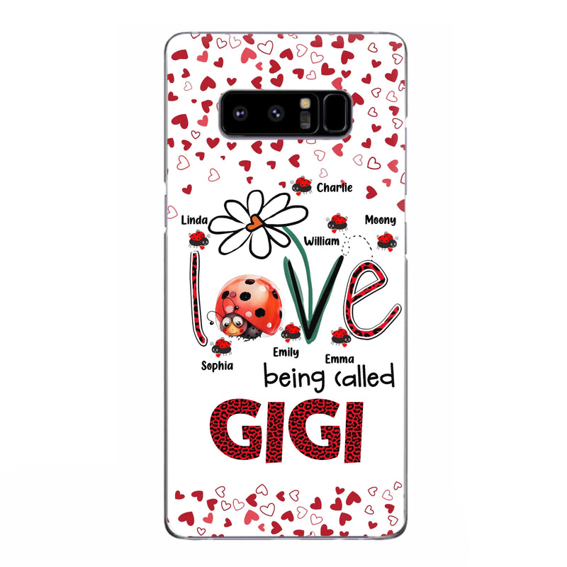Custom Personalized Grandma Phone Case - Gift Idea For Grandma - Upto 7 Kids - Love Being Called Gigi - Cases For iPhone/Samsung