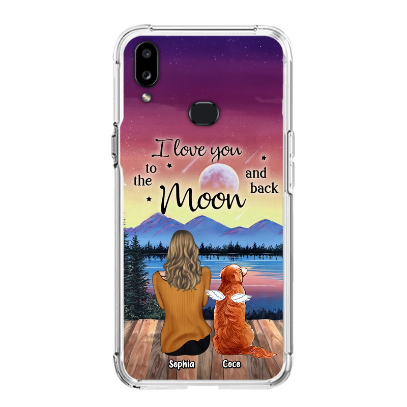 Custom Personalized Pet Mom/ Dad Phone Case - Gift Idea For Dog/ Cat/ Rabbit Lovers - Case For iPhone/ Samsung - I Love You To The Moon & Back