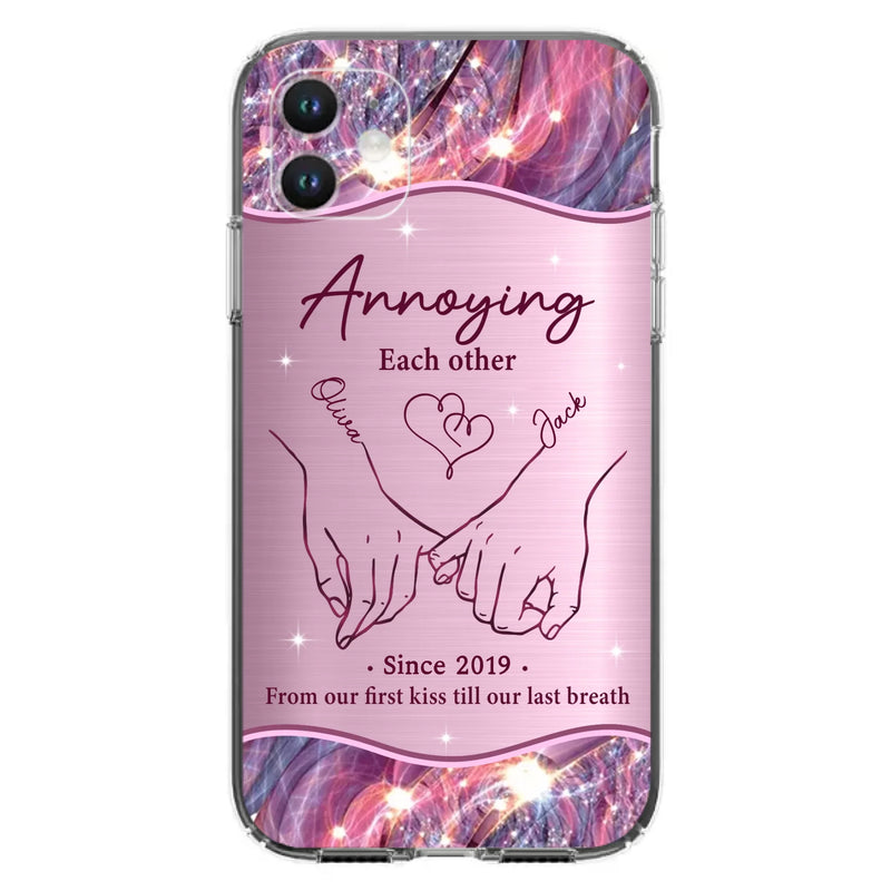 Custom Personalized Couple Phone Case For iPhone/ Samsung - Gift Idea For Couple - Annoying Each Other