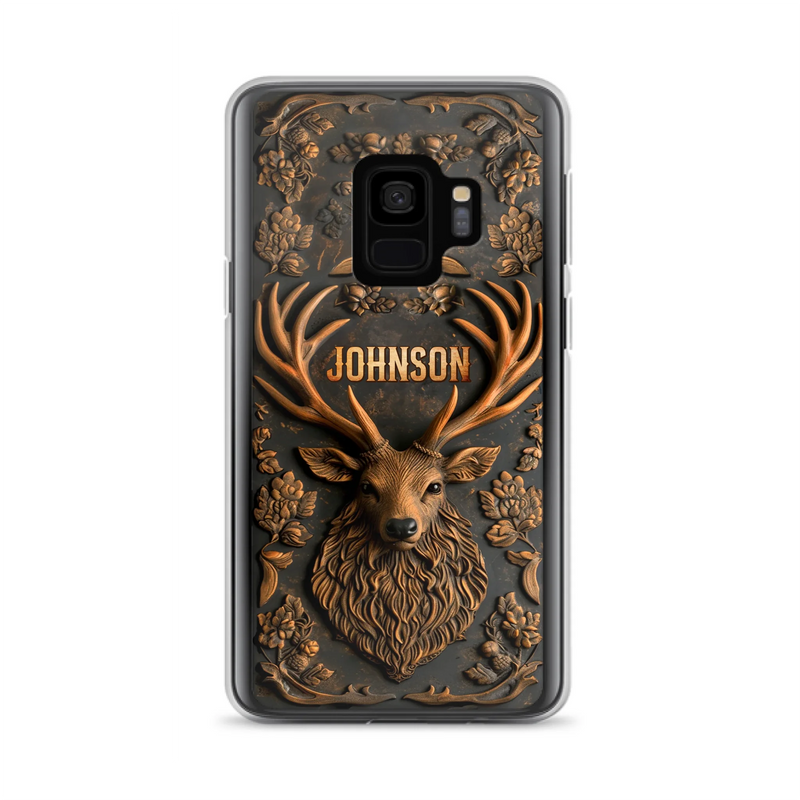Custom Personalized Deer Hunting 3D Printed Effect Phone Case - Gift Idea For Hunting Lover - Case For iPhone/ Samsung