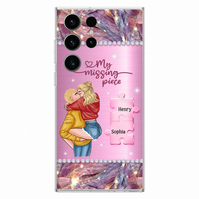 Custom Personalized Couple iPhone/ Samsung Phone Case - Gift Idea For Couple/ Christmas - My Missing Piece