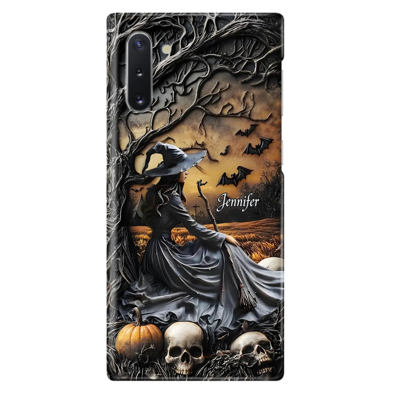 Custom Personalized Witch Phone Case For iPhone/ Samsung- Halloween/ Birthday Gift Idea For Yourself, Women, Witch Lovers