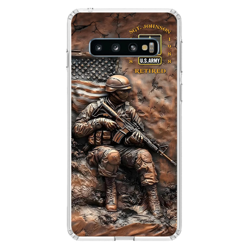 Custom Personalized Veteran Phone Case - Retired Gift Idea For Veteran - Case For iPhone/ Samsung