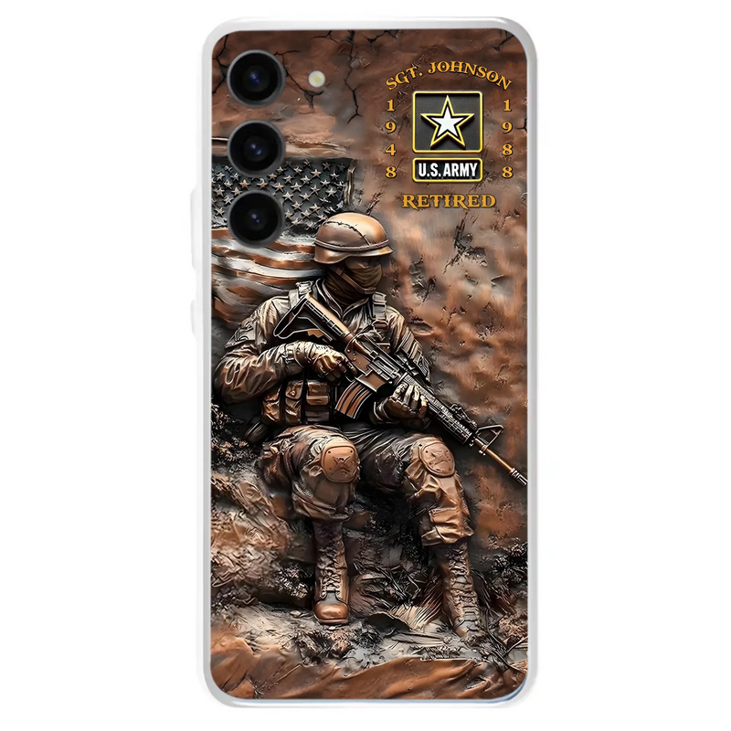 Custom Personalized Veteran Phone Case - Retired Gift Idea For Veteran - Case For iPhone/ Samsung