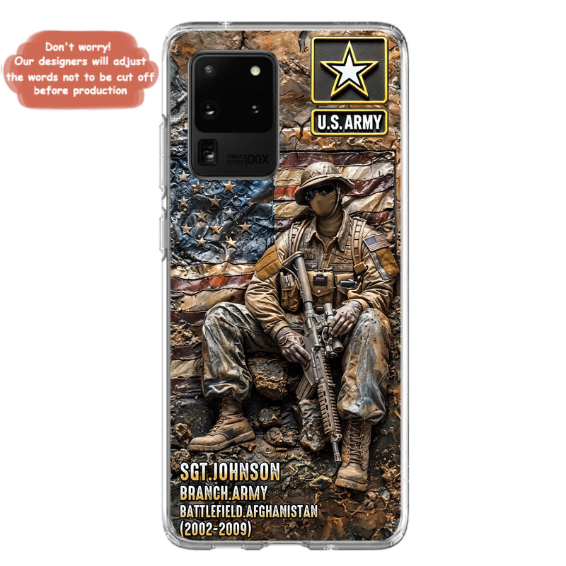 Custom Personalized Veteran Phone Case For iPhone/ Samsung - Veteran Gift Idea