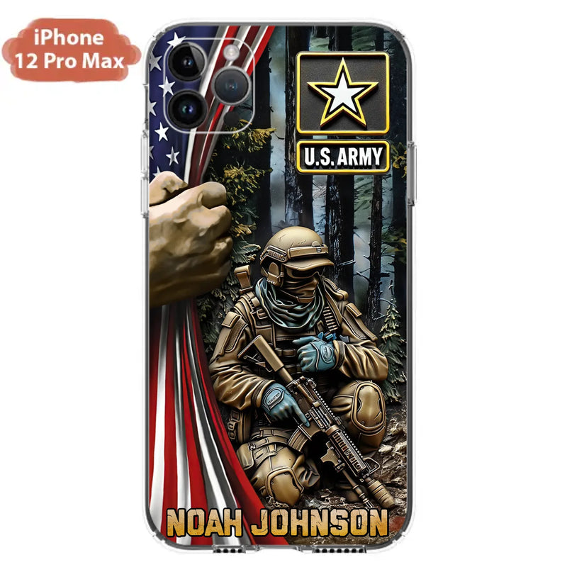 Custom Personalized Veteran Phone Case For iPhone/ Samsung - Veteran Gift Idea - Custom Name