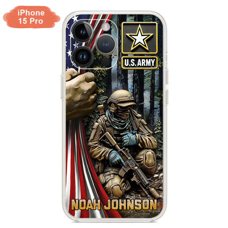 Custom Personalized Veteran Phone Case For iPhone/ Samsung - Veteran Gift Idea - Custom Name