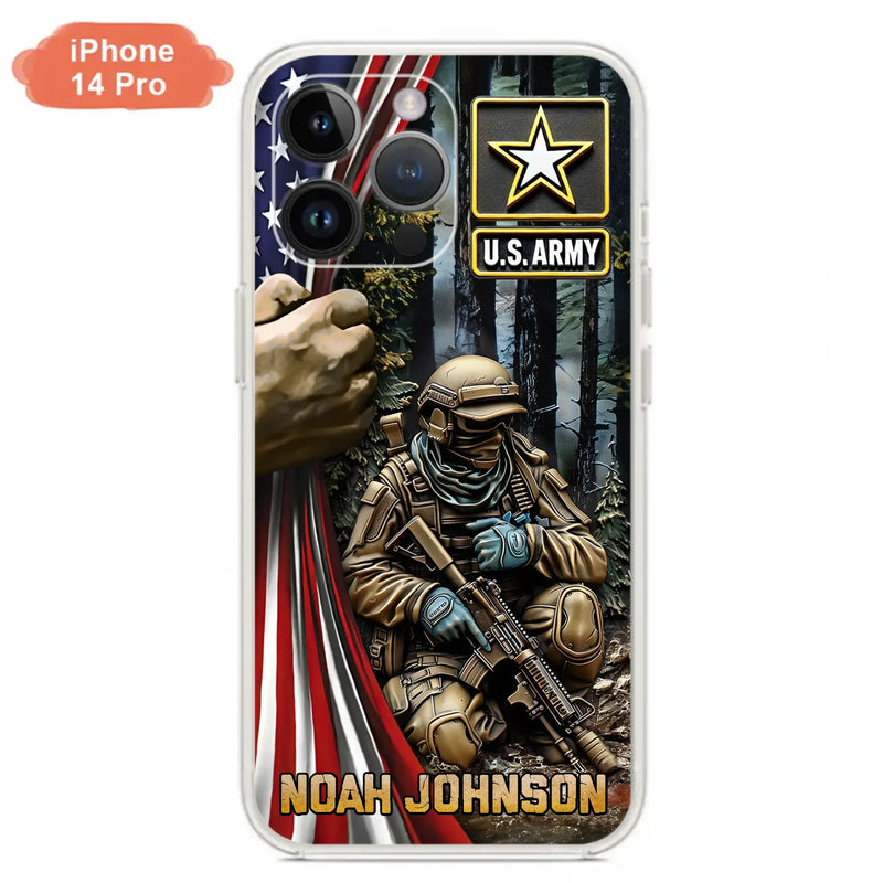 Custom Personalized Veteran Phone Case For iPhone/ Samsung - Veteran Gift Idea - Custom Name
