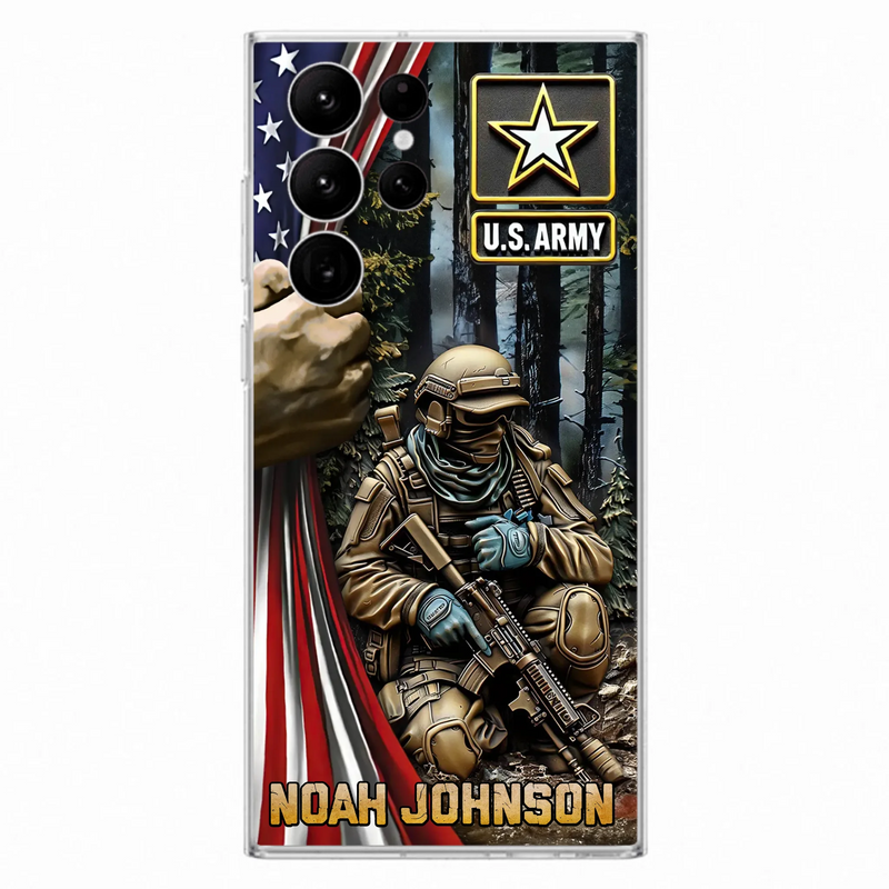 Custom Personalized Veteran Phone Case For iPhone/ Samsung - Veteran Gift Idea - Custom Name