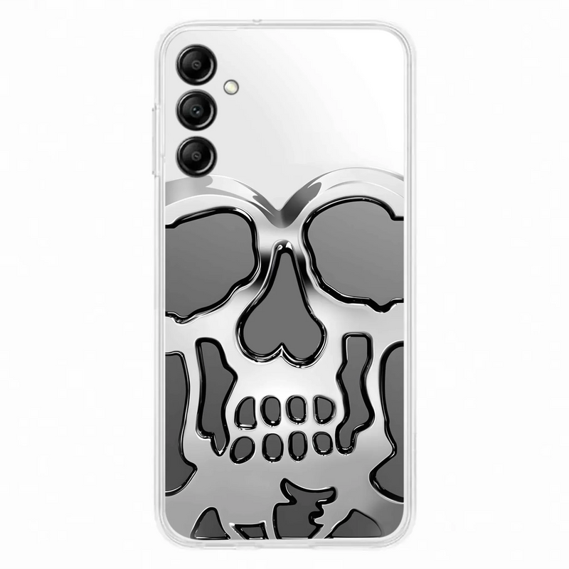 Custom Personalized Veteran Skull Metalic Phone Case - Gift Idea For Veteran - Case For iPhone/ Samsung