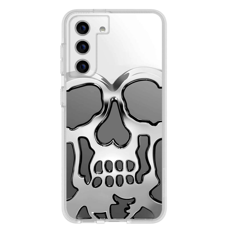 Custom Personalized Veteran Skull Metalic Phone Case - Gift Idea For Veteran - Case For iPhone/ Samsung