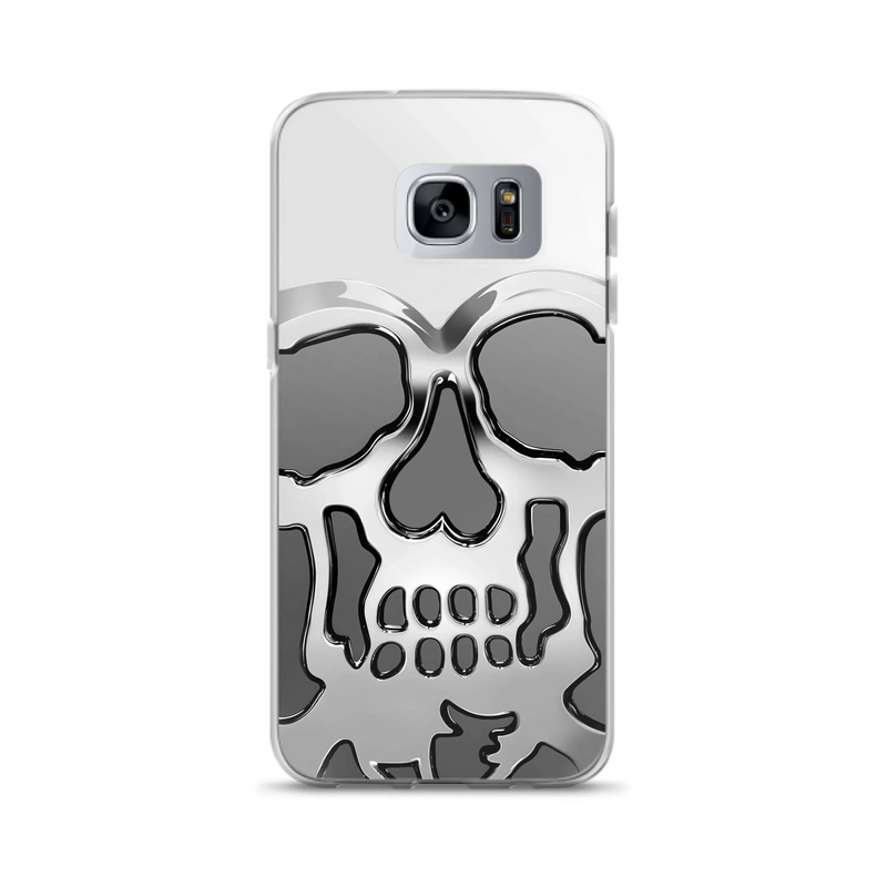Custom Personalized Veteran Skull Metalic Phone Case - Gift Idea For Veteran - Case For iPhone/ Samsung