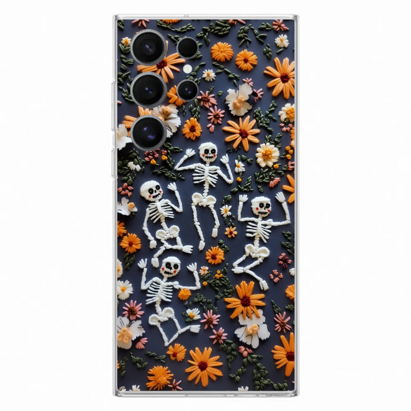 Custom Personalized 3D Skeleton Phone Case - Halloween Gift Idea - Case For iPhone/ Samsung