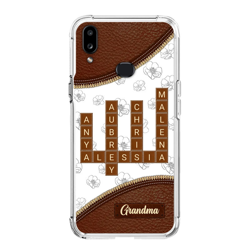 Custom Personalized Grandma Crossword iPhone/ Samsung Case - Gift Idea For Christmas/ Grandma