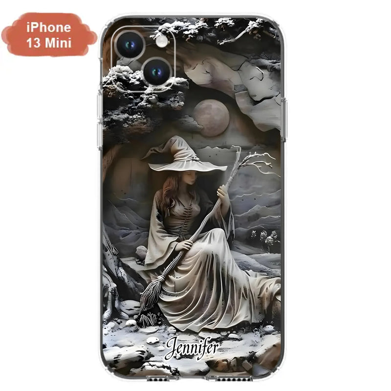 Custom Personalized Witch Phone Case - Halloween/ Birthday Gift Idea For Yourself, Witch Lovers - Case For iPhone/ Samsung
