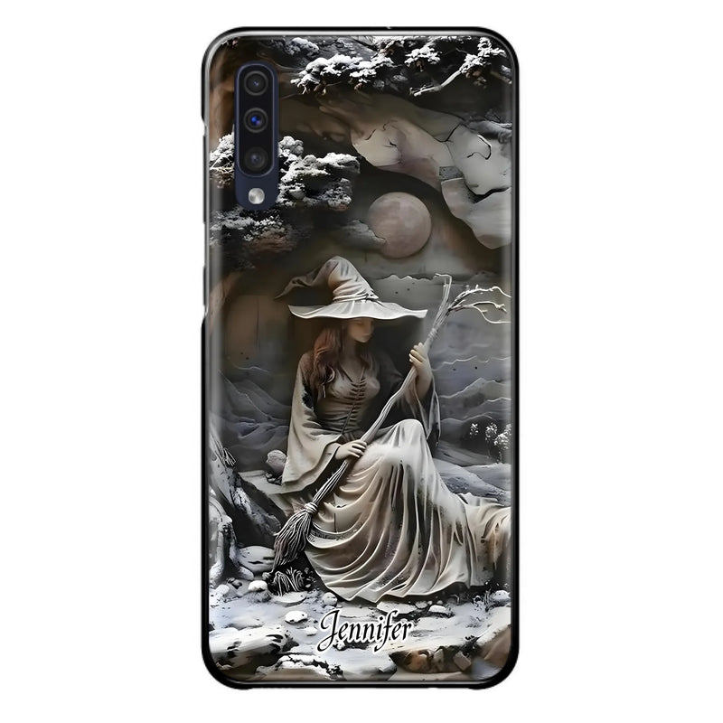Custom Personalized Witch Phone Case - Halloween/ Birthday Gift Idea For Yourself, Witch Lovers - Case For iPhone/ Samsung