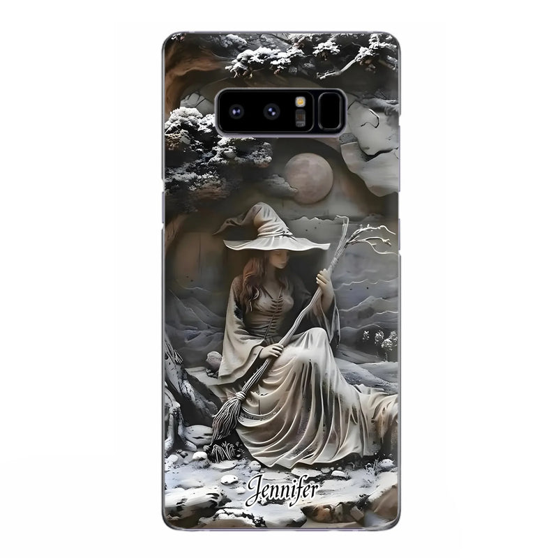 Custom Personalized Witch Phone Case - Halloween/ Birthday Gift Idea For Yourself, Witch Lovers - Case For iPhone/ Samsung