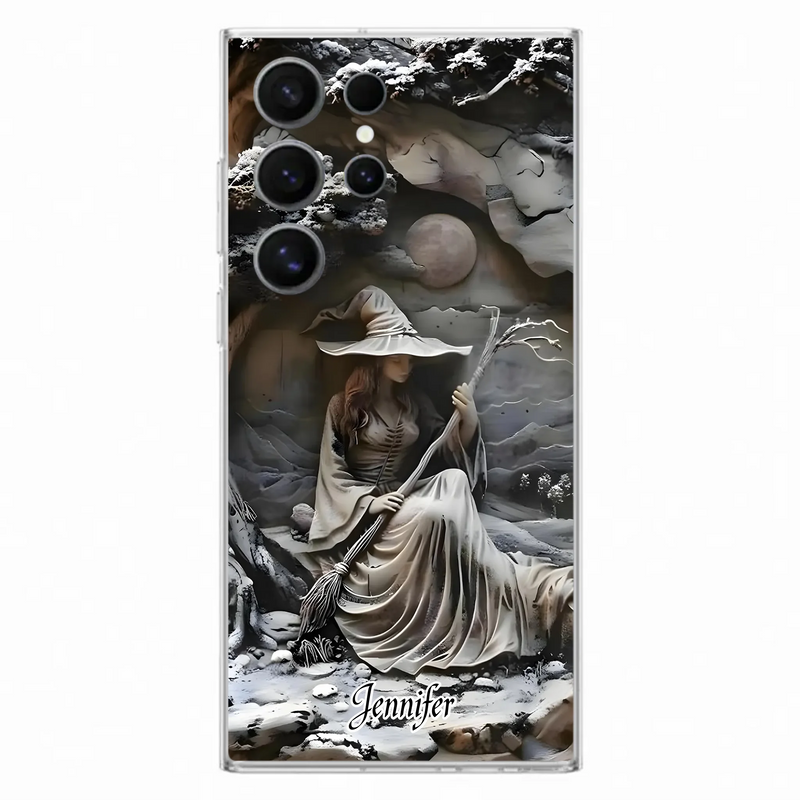 Custom Personalized Witch Phone Case - Halloween/ Birthday Gift Idea For Yourself, Witch Lovers - Case For iPhone/ Samsung