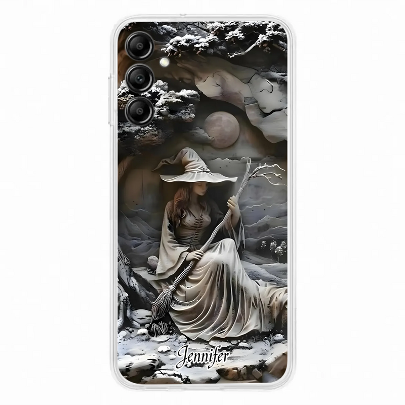 Custom Personalized Witch Phone Case - Halloween/ Birthday Gift Idea For Yourself, Witch Lovers - Case For iPhone/ Samsung