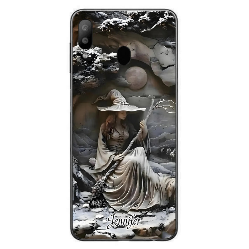 Custom Personalized Witch Phone Case - Halloween/ Birthday Gift Idea For Yourself, Witch Lovers - Case For iPhone/ Samsung