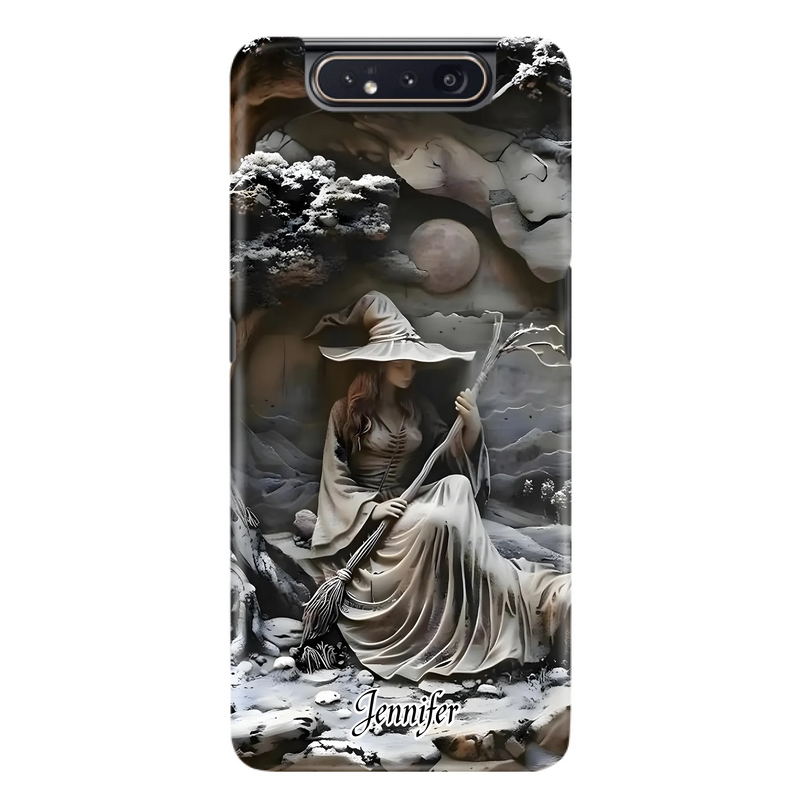 Custom Personalized Witch Phone Case - Halloween/ Birthday Gift Idea For Yourself, Witch Lovers - Case For iPhone/ Samsung