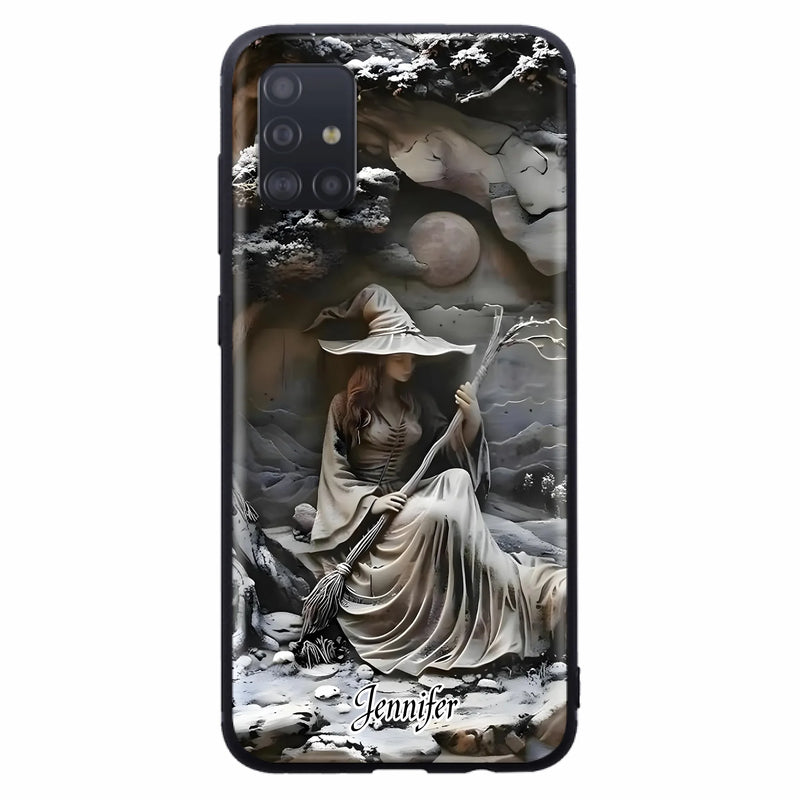 Custom Personalized Witch Phone Case - Halloween/ Birthday Gift Idea For Yourself, Witch Lovers - Case For iPhone/ Samsung