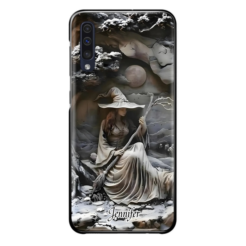 Custom Personalized Witch Phone Case - Halloween/ Birthday Gift Idea For Yourself, Witch Lovers - Case For iPhone/ Samsung