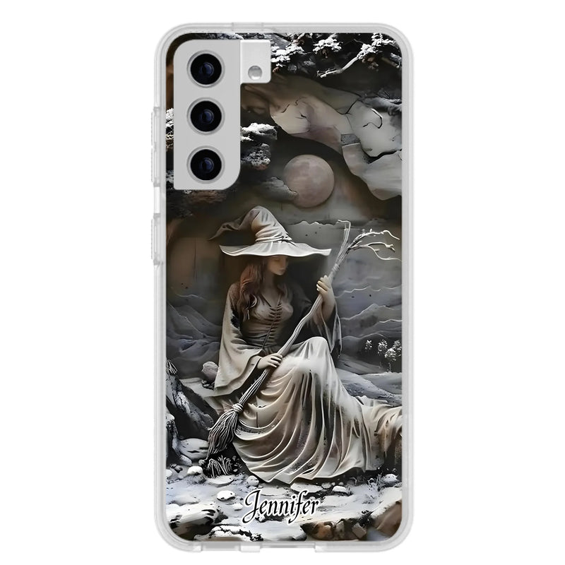 Custom Personalized Witch Phone Case - Halloween/ Birthday Gift Idea For Yourself, Witch Lovers - Case For iPhone/ Samsung