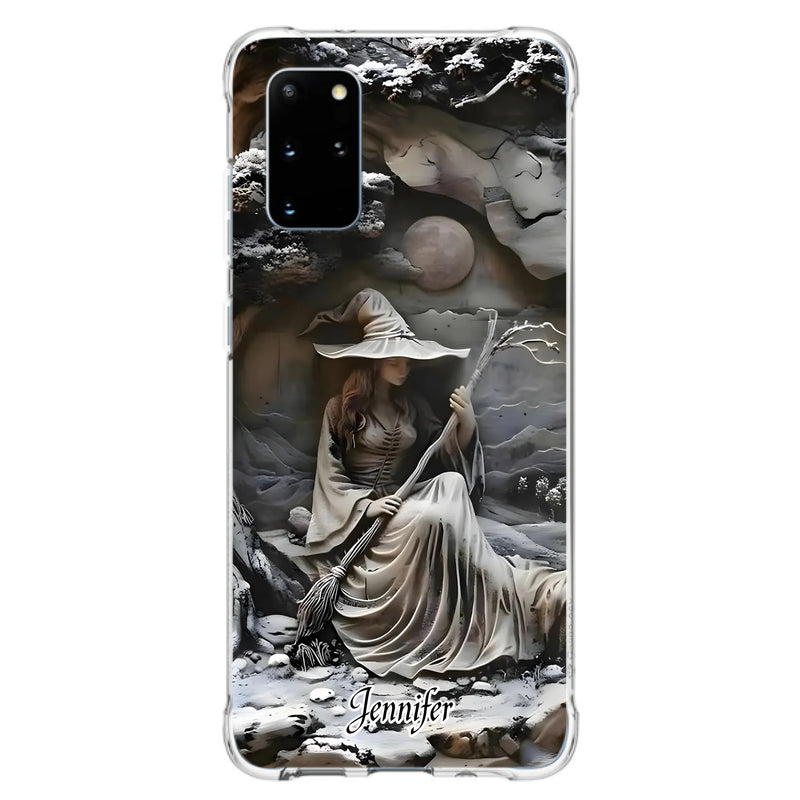 Custom Personalized Witch Phone Case - Halloween/ Birthday Gift Idea For Yourself, Witch Lovers - Case For iPhone/ Samsung