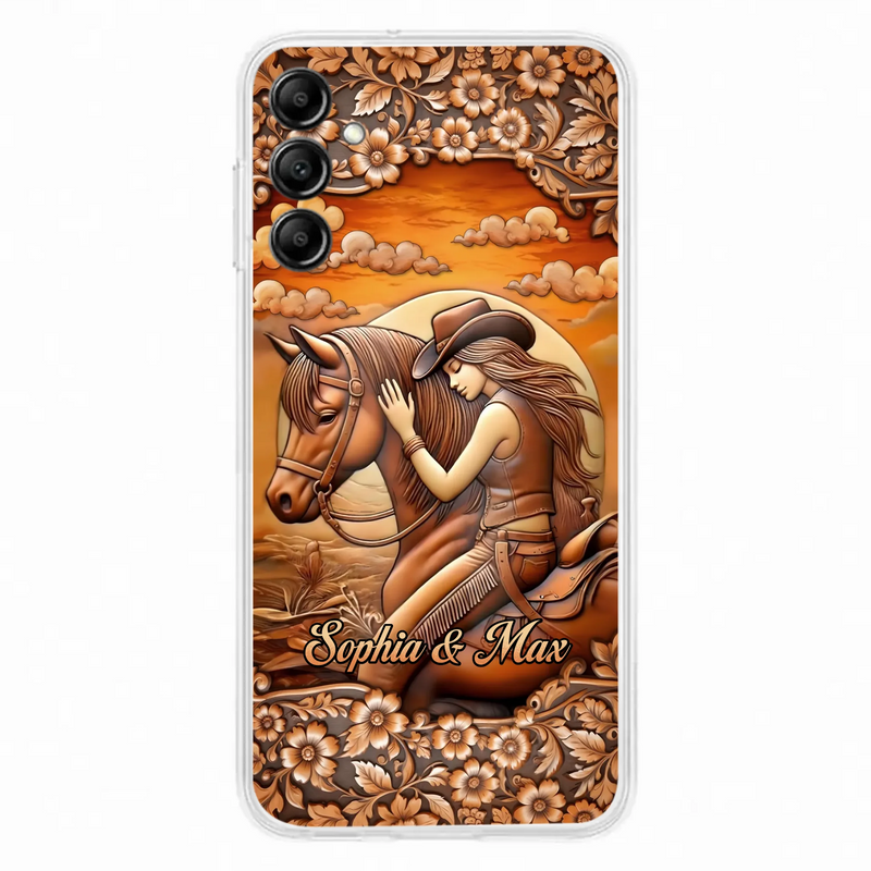 Custom Personalized Horse Girl Phone Case - Gift Idea For Horse Lover - Case For iPhone/ Samsung