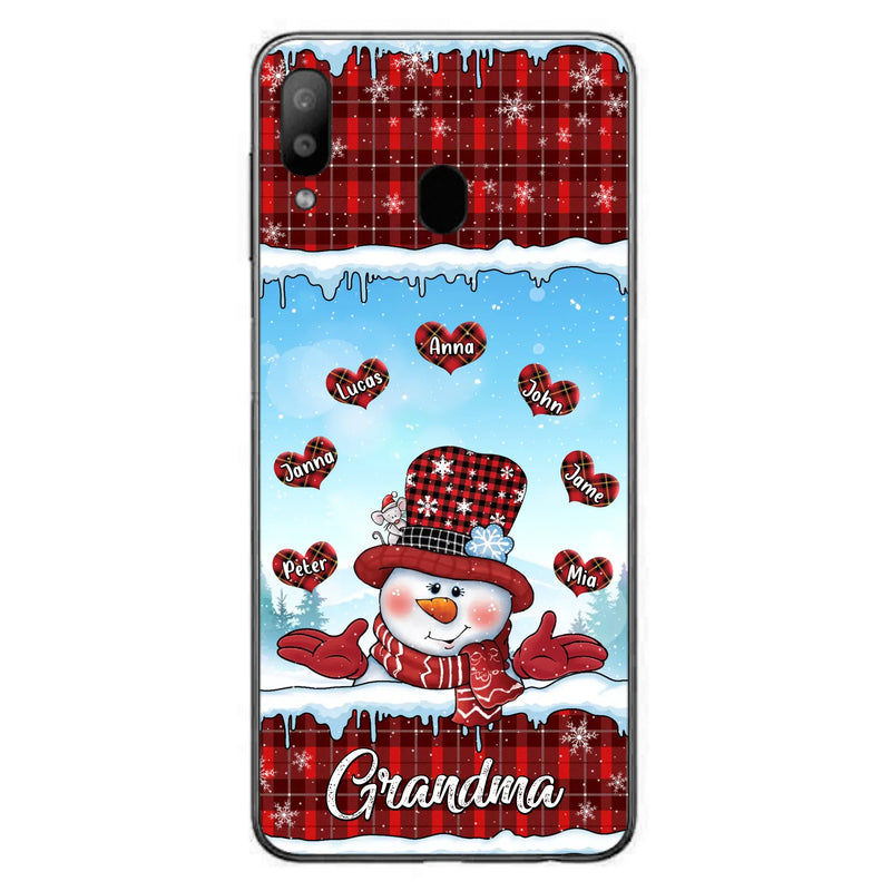 Custom Personalized Grandma Children Phone Case - Christmas Gift For Grandma/ Mom - Upto 7 Kids - Case For iPhone/ Samsung