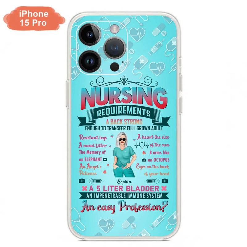 Custom Personalized Nurse Phone Case For iPhone/ Samsung - Nurse/ Birthday Gift Idea - Nursing Requirements