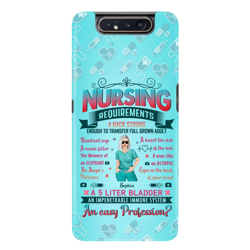 Custom Personalized Nurse Phone Case For iPhone/ Samsung - Nurse/ Birthday Gift Idea - Nursing Requirements