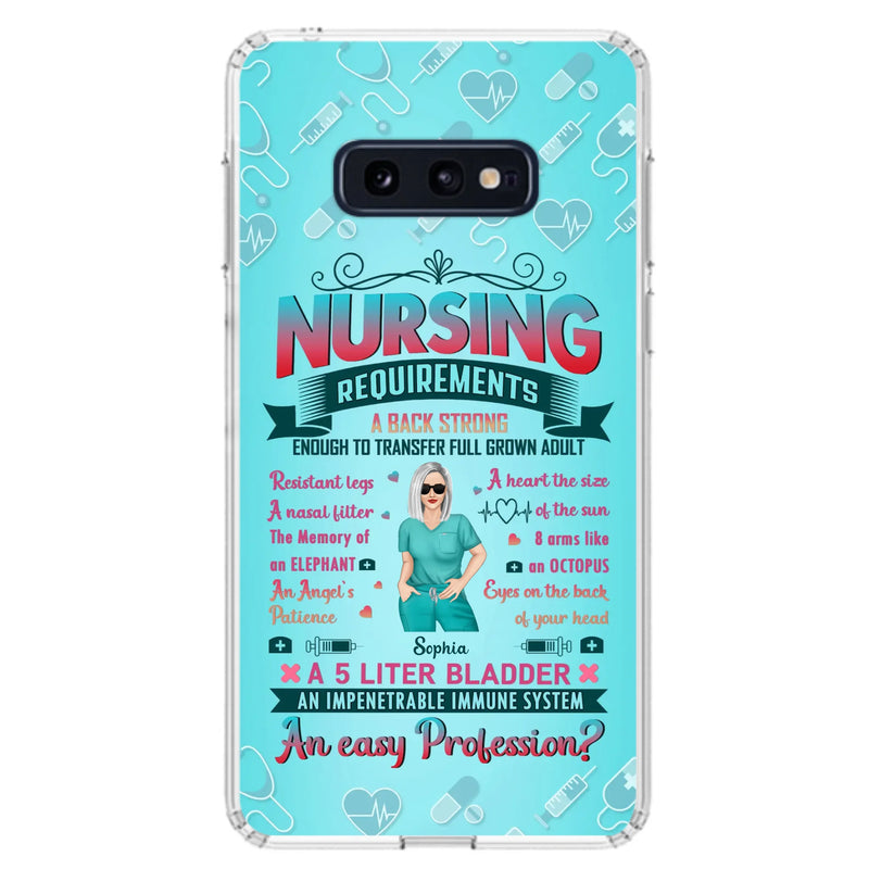 Custom Personalized Nurse Phone Case For iPhone/ Samsung - Nurse/ Birthday Gift Idea - Nursing Requirements