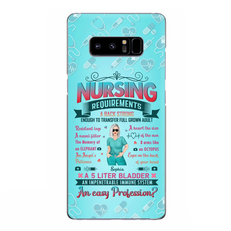 Custom Personalized Nurse Phone Case For iPhone/ Samsung - Nurse/ Birthday Gift Idea - Nursing Requirements