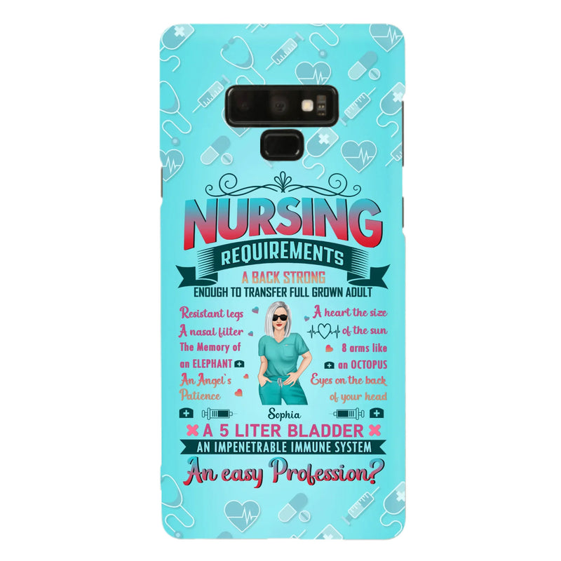 Custom Personalized Nurse Phone Case For iPhone/ Samsung - Nurse/ Birthday Gift Idea - Nursing Requirements