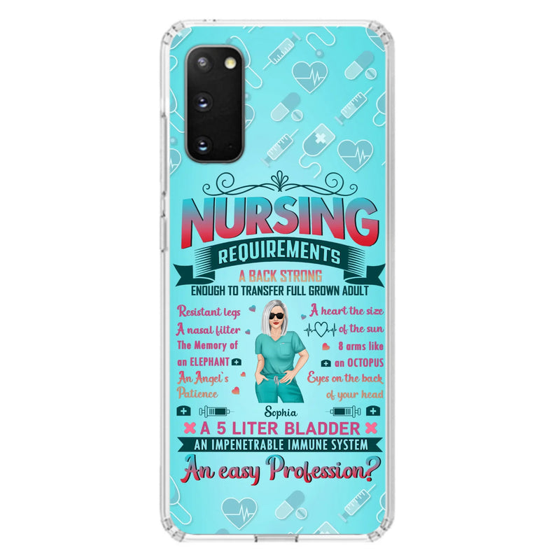 Custom Personalized Nurse Phone Case For iPhone/ Samsung - Nurse/ Birthday Gift Idea - Nursing Requirements