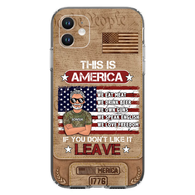 Custom Personalized Veteran Phone Case - Gift Idea For Veteran/ Daughter - This Is America - Case For iPhone/ Samsung