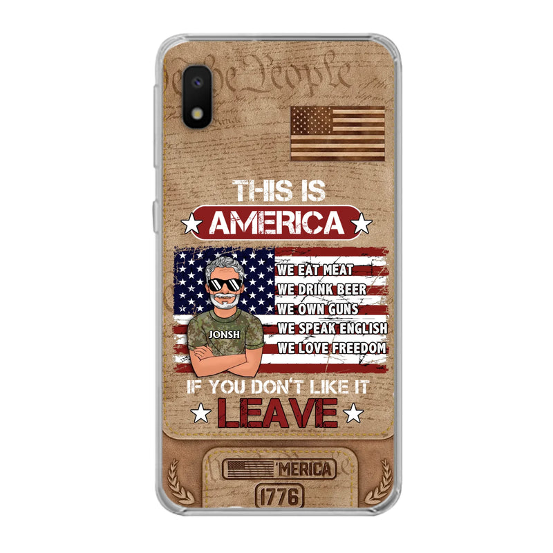 Custom Personalized Veteran Phone Case - Gift Idea For Veteran/ Daughter - This Is America - Case For iPhone/ Samsung
