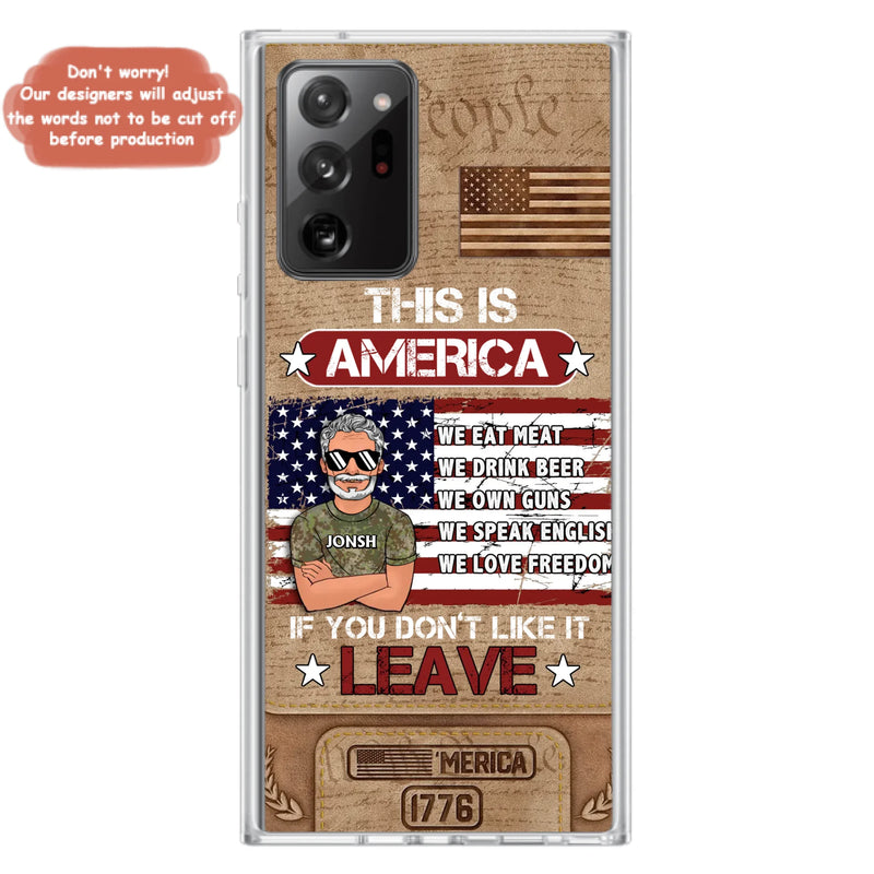 Custom Personalized Veteran Phone Case - Gift Idea For Veteran/ Daughter - This Is America - Case For iPhone/ Samsung
