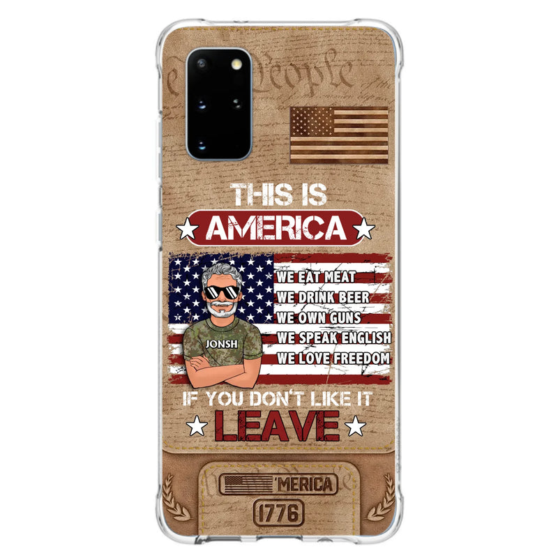Custom Personalized Veteran Phone Case - Gift Idea For Veteran/ Daughter - This Is America - Case For iPhone/ Samsung