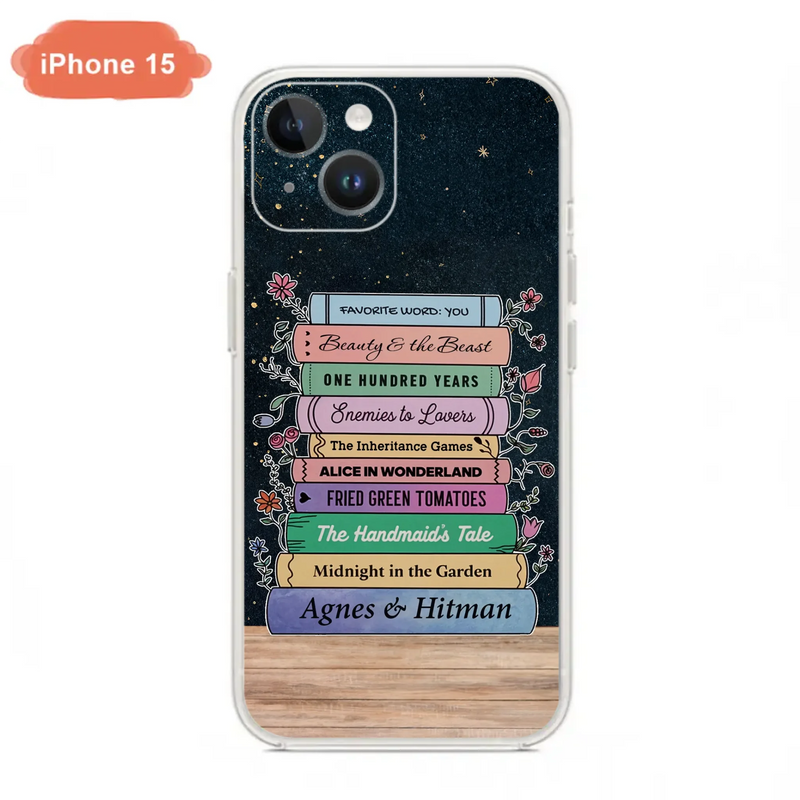 Custom Personalized Reading Book Phone Case For iPhone/ Samsung - Gift Idea For Reading Lover/ Birthday