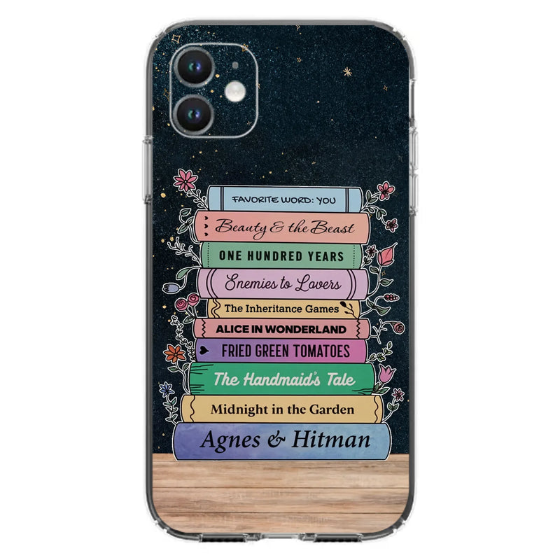 Custom Personalized Reading Book Phone Case For iPhone/ Samsung - Gift Idea For Reading Lover/ Birthday