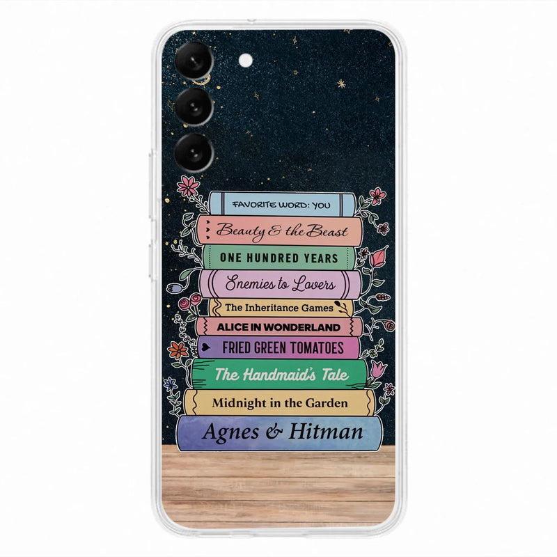 Custom Personalized Reading Book Phone Case For iPhone/ Samsung - Gift Idea For Reading Lover/ Birthday